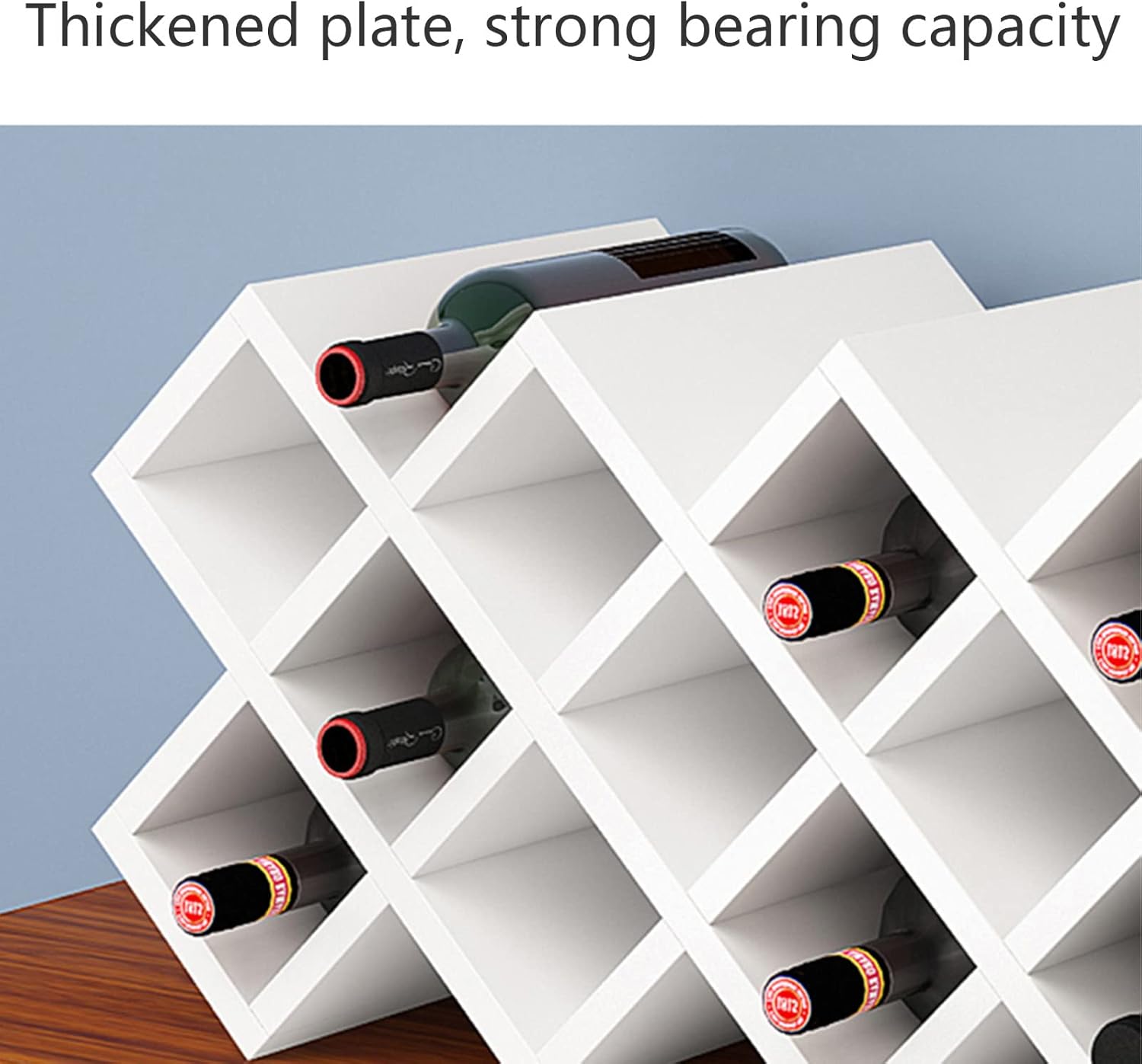 Generic Geometric Bottle Storage Rack for Home and Kitchen