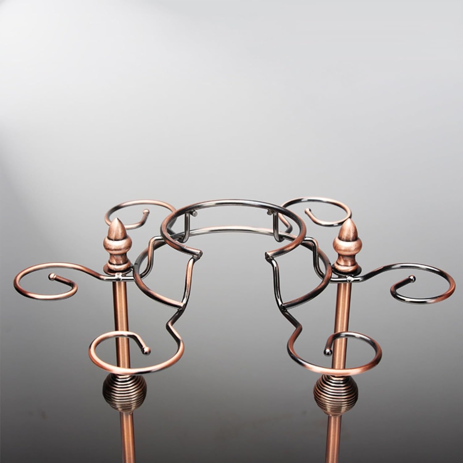 Modern Art Wine Glass Holder with 6 Glasses and 1 Decanter