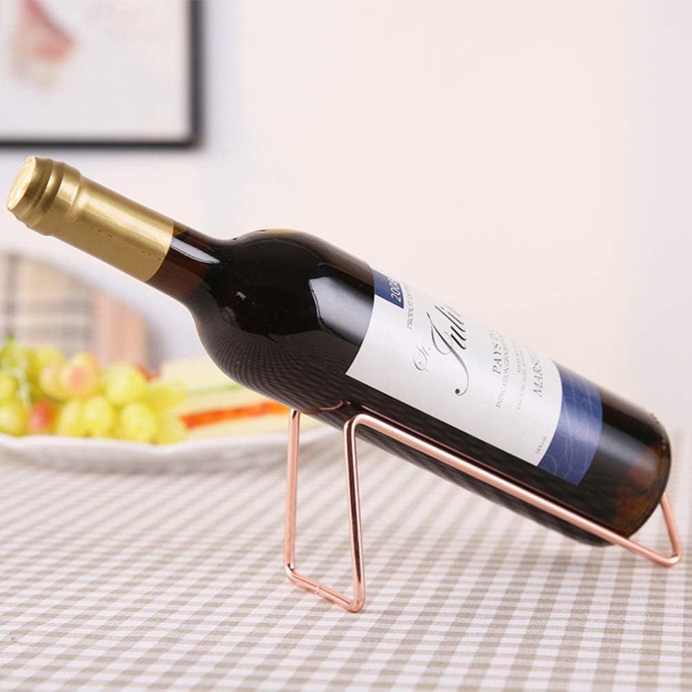 DOITOOL Elegant Wrought Iron Wine Rack for Home Decor