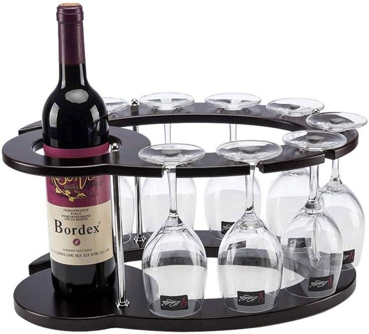 HASMI Round Wine Rack for Home Kitchen Countertop Storage