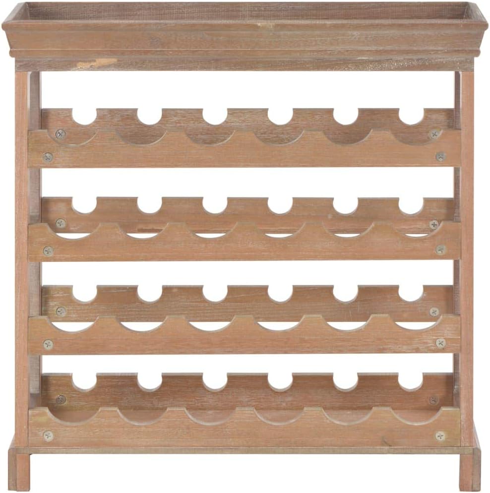 GOLINPEILO Wooden Wine Cabinet with 4 Shelves