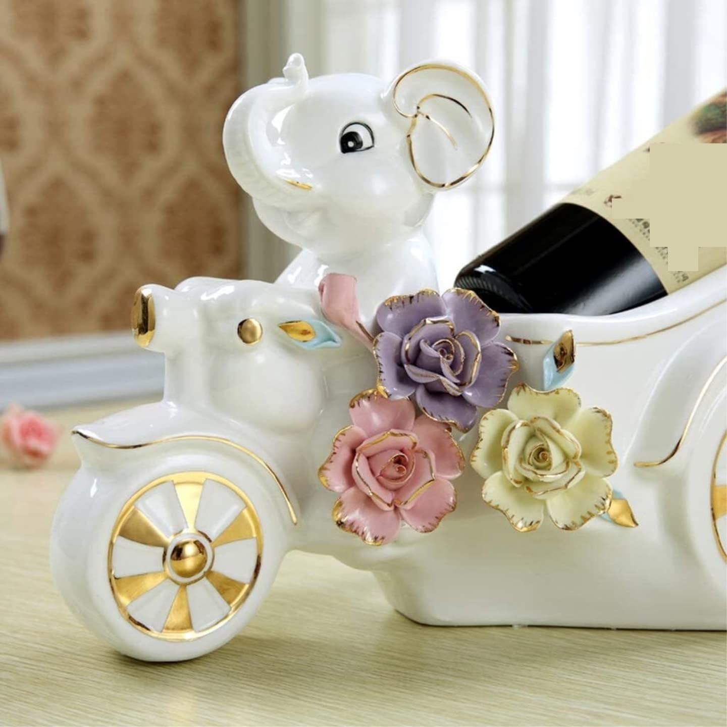 Habrur Charming Elephant Wine Rack Holder 1