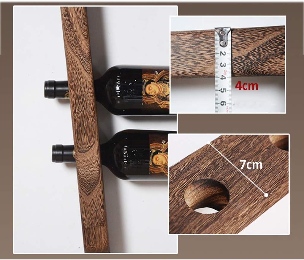 Suuim Wall Mounted Wine Rack 6 or 8 Bottle Organizer