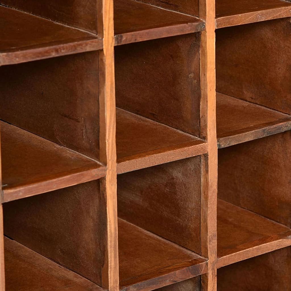 Wine Rack Cabinet for 16 Bottles Solid Reclaimed Wood