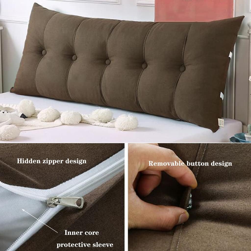 ZZYK Reading Pillow Fleece Headboard Cushion 80cm