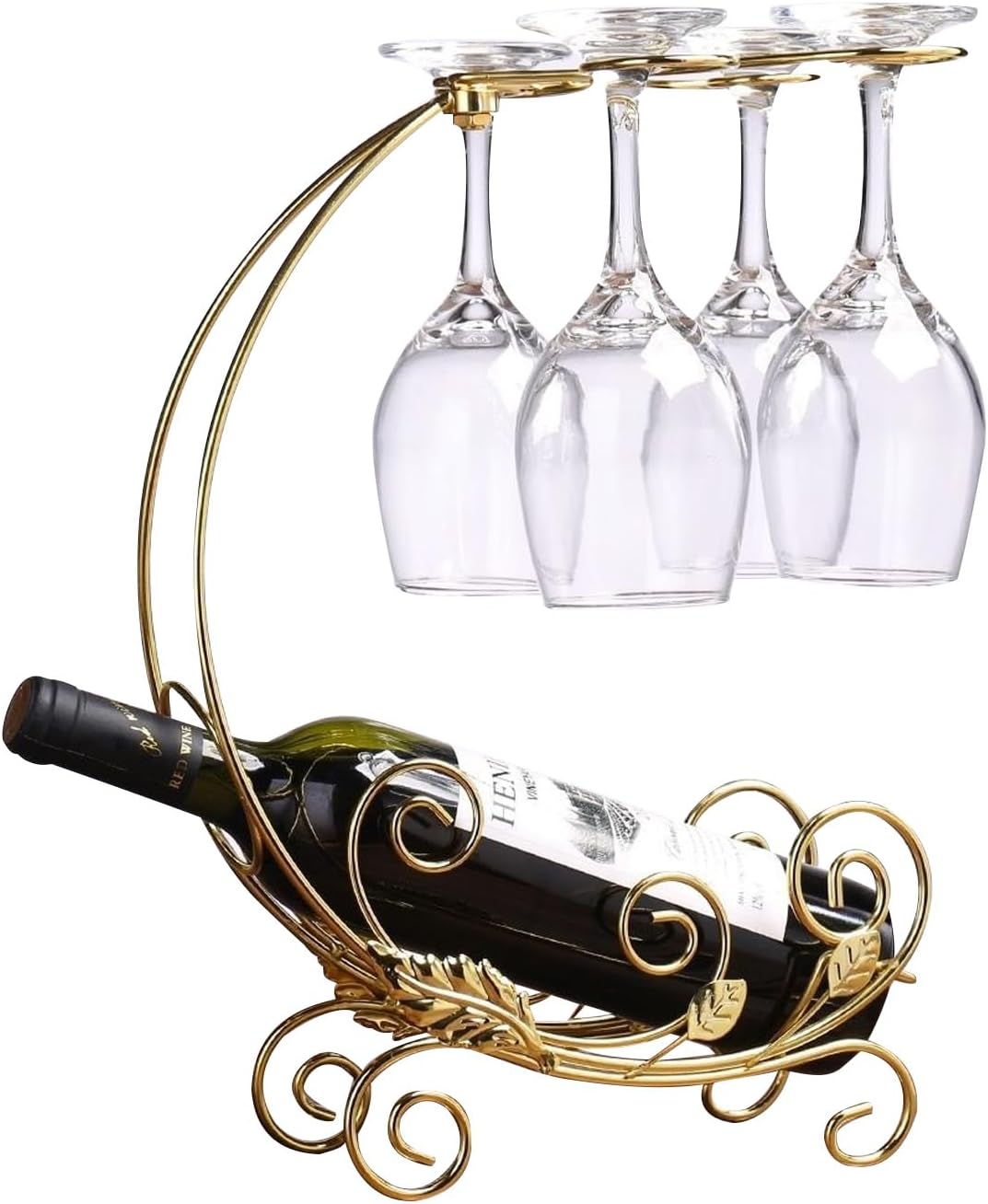 TINMIX Tabletop Wine Rack - Gold