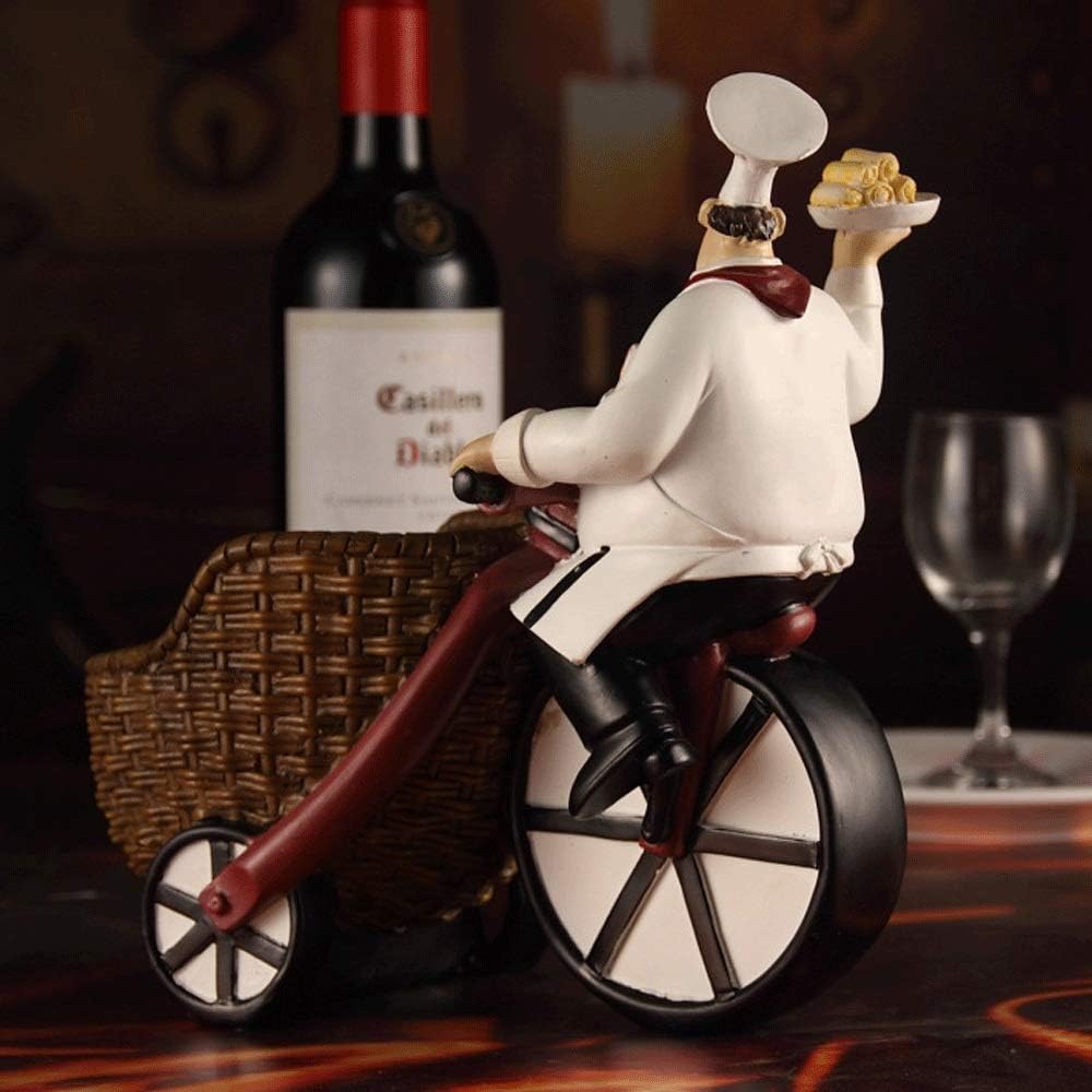 Handmade Painted Resin Wine Rack 1 Bottle Holder