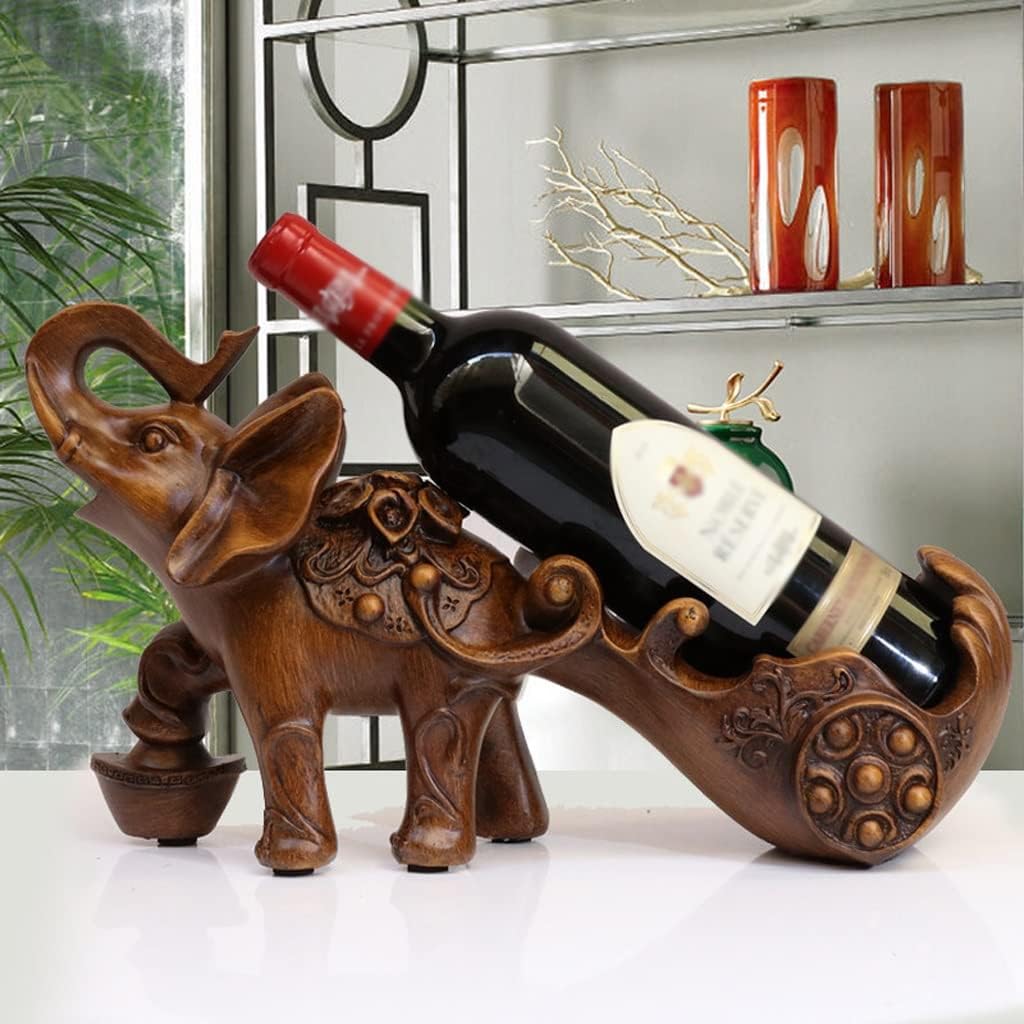 Tabletop Wine Rack with Resin Holder for Home Bar Kitchen