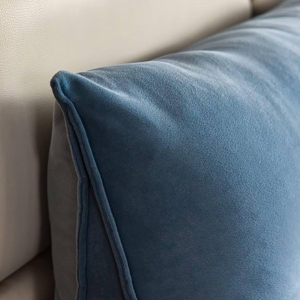 TESICA Triangular Reading Bed Rest Pillow Dark Green 39x20x8in