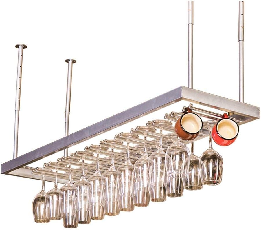 Suuim Ceiling Hanging Stemware Wine Rack Organizer
