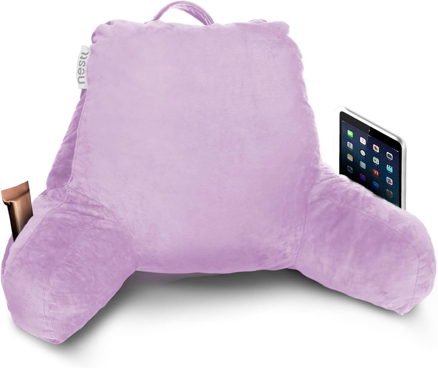 Nestl Reading Pillow with Lap Desk - Lavender 1
