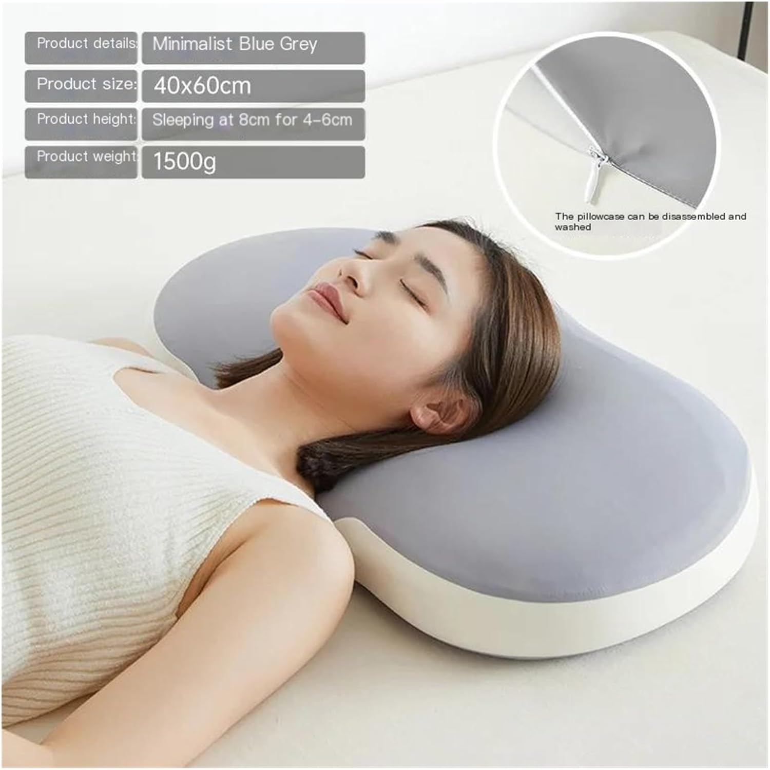 PTAWAA Pillow Nap Memory Cotton Slow Rebound Neck 1