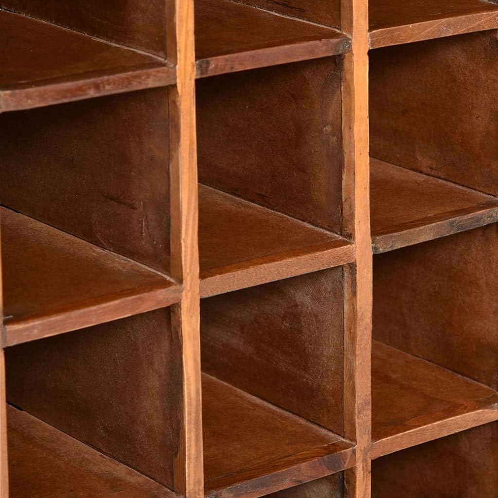 Makastle Wooden Wine Rack 16 Bottles 2 Drawers Freestanding