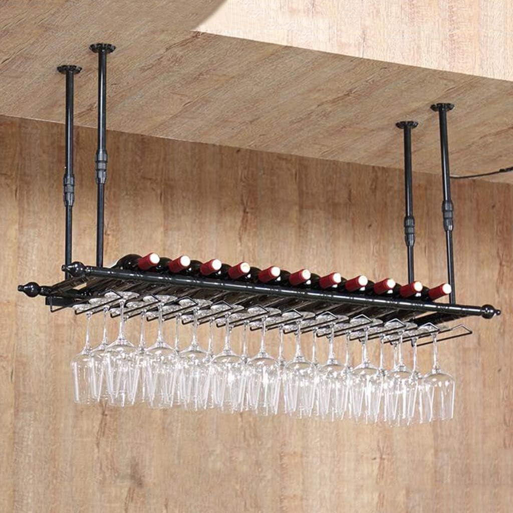 LIYANJJ Wine Rack Adjustable Industrial Metal Floating Shelves