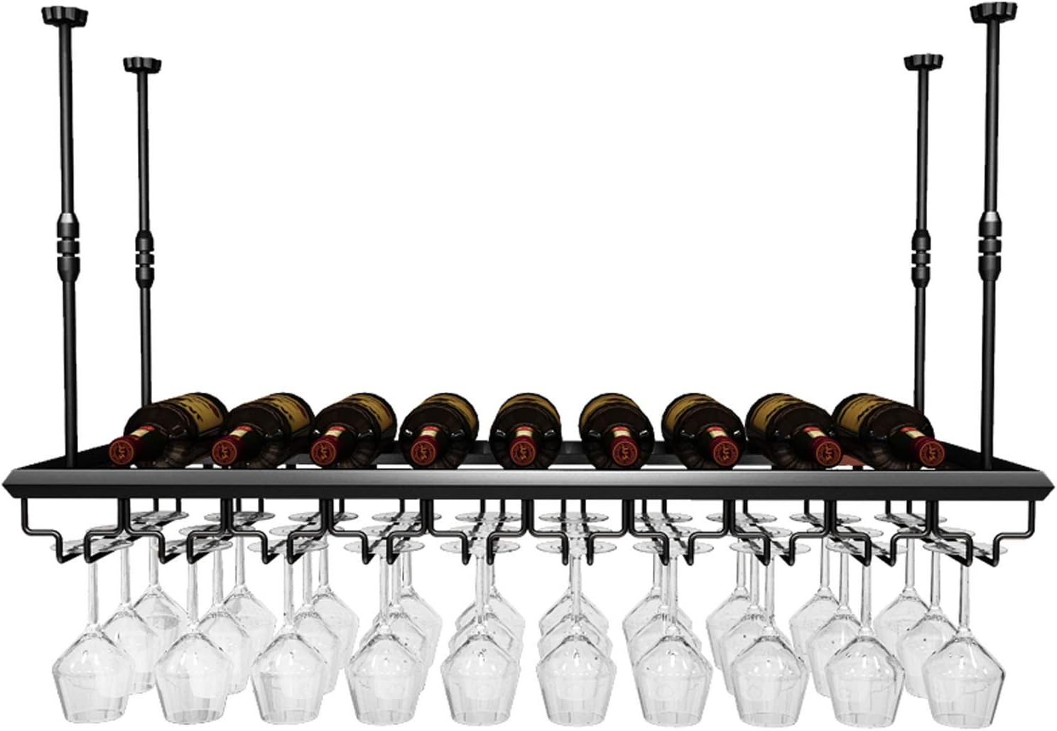 URINGO Modern Wine Glass Holder Ceiling Rack