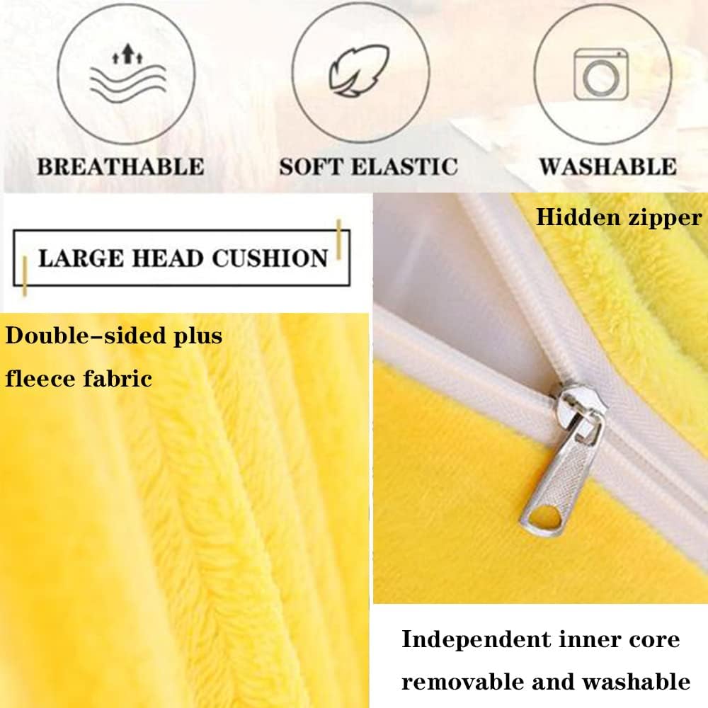 ZZYK Yellow Wedge Headboard Pillow 354 Large