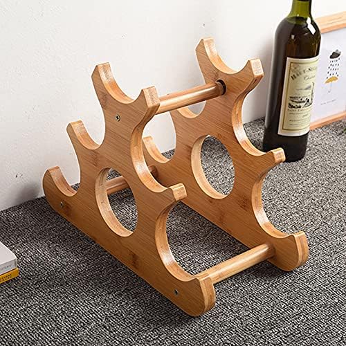 SYCARPET Freestanding Wine Rack with 6 Bottles Storage