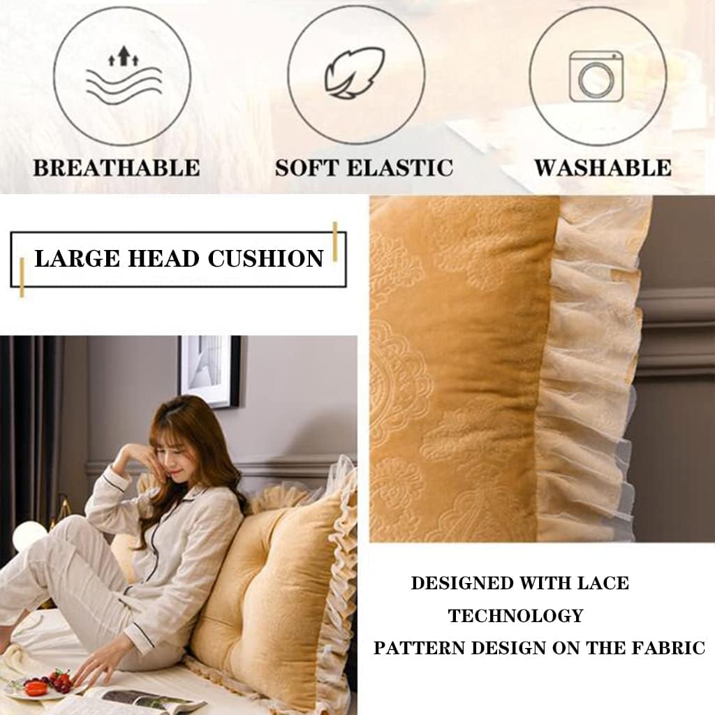 Double Sided Velvet Pillow Detachable Support for Pregnancy and TV Watching