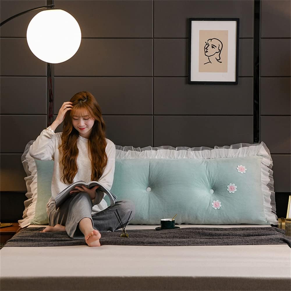 ZZYK Large Reading Pillow with Pearl Cotton Filling Green 59 Inch