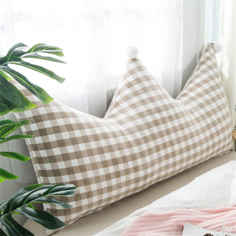ZZYK Velvet Headboard Pillow 47 Extra Large