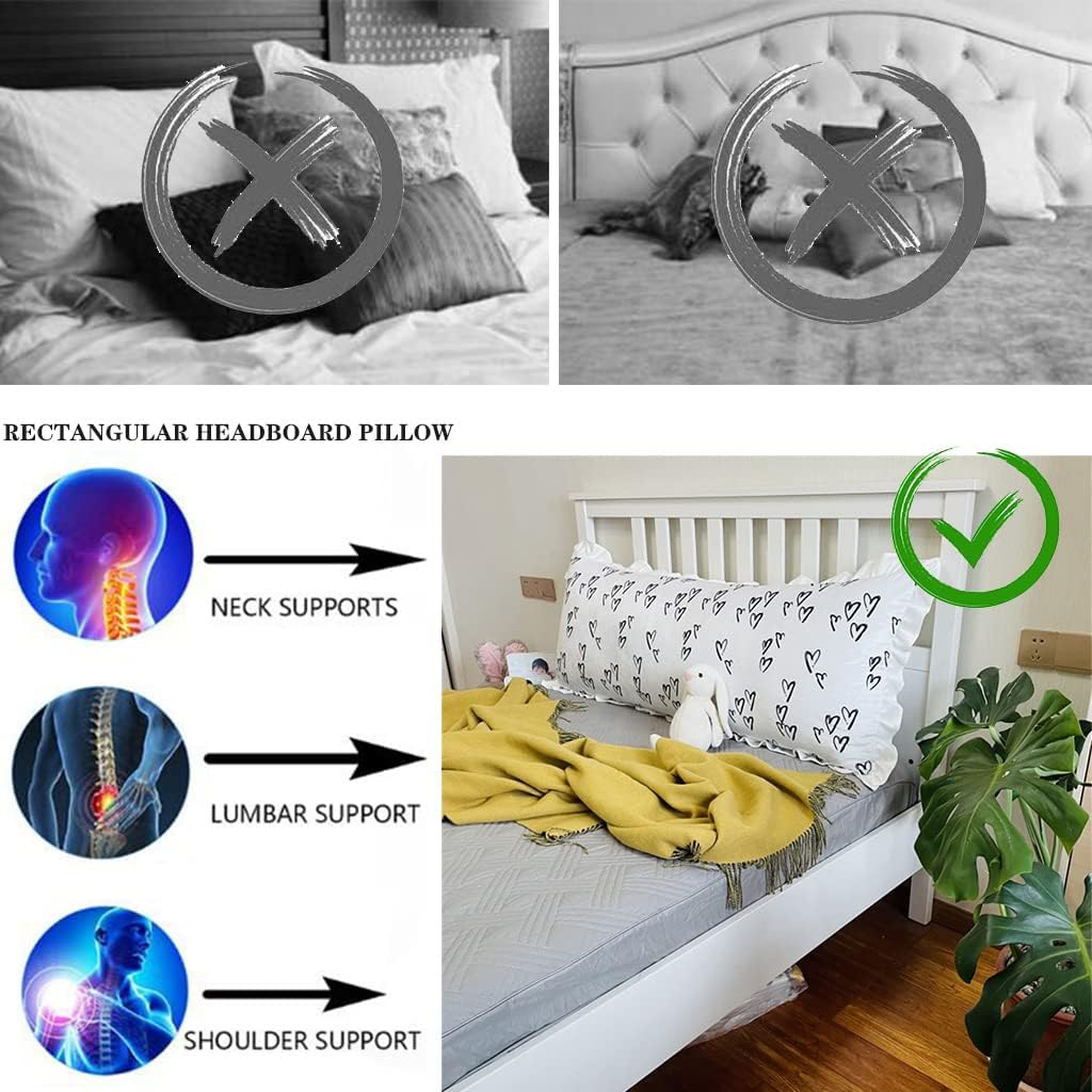 ZZYK Extra-Large Reading Pillow with Soft Fleece Cover