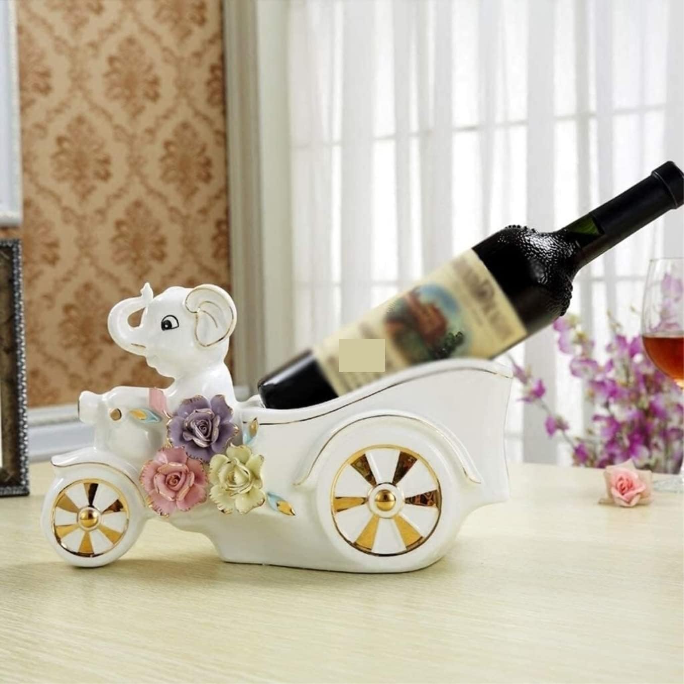 Habrur Charming Elephant Wine Rack Holder 1