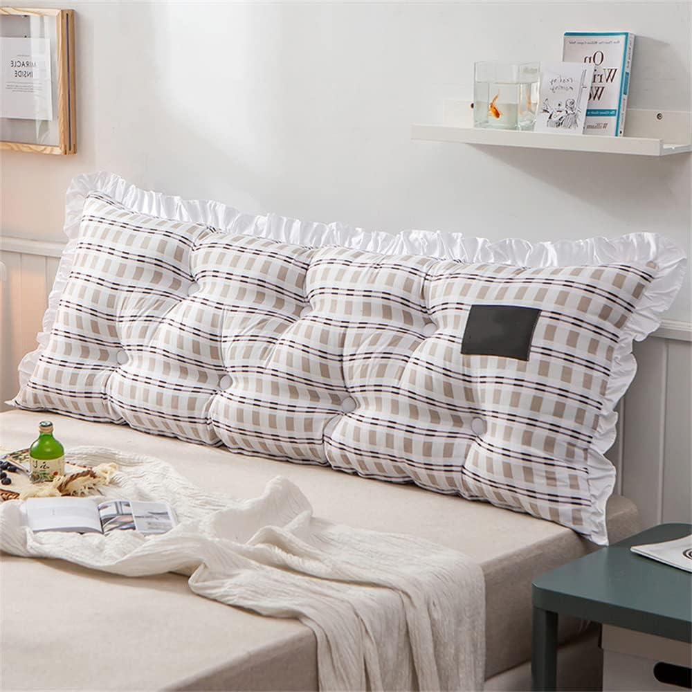 ZZYK Extra-Large Silk Reading Pillow with Removable Cover