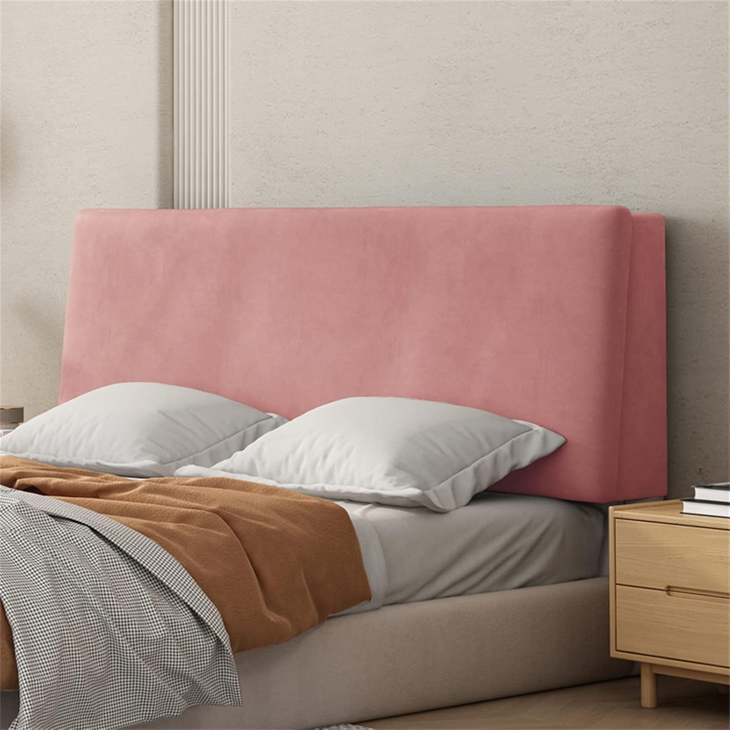 ZZYK Plush Headboard Pillow for No Headboard Bed 1