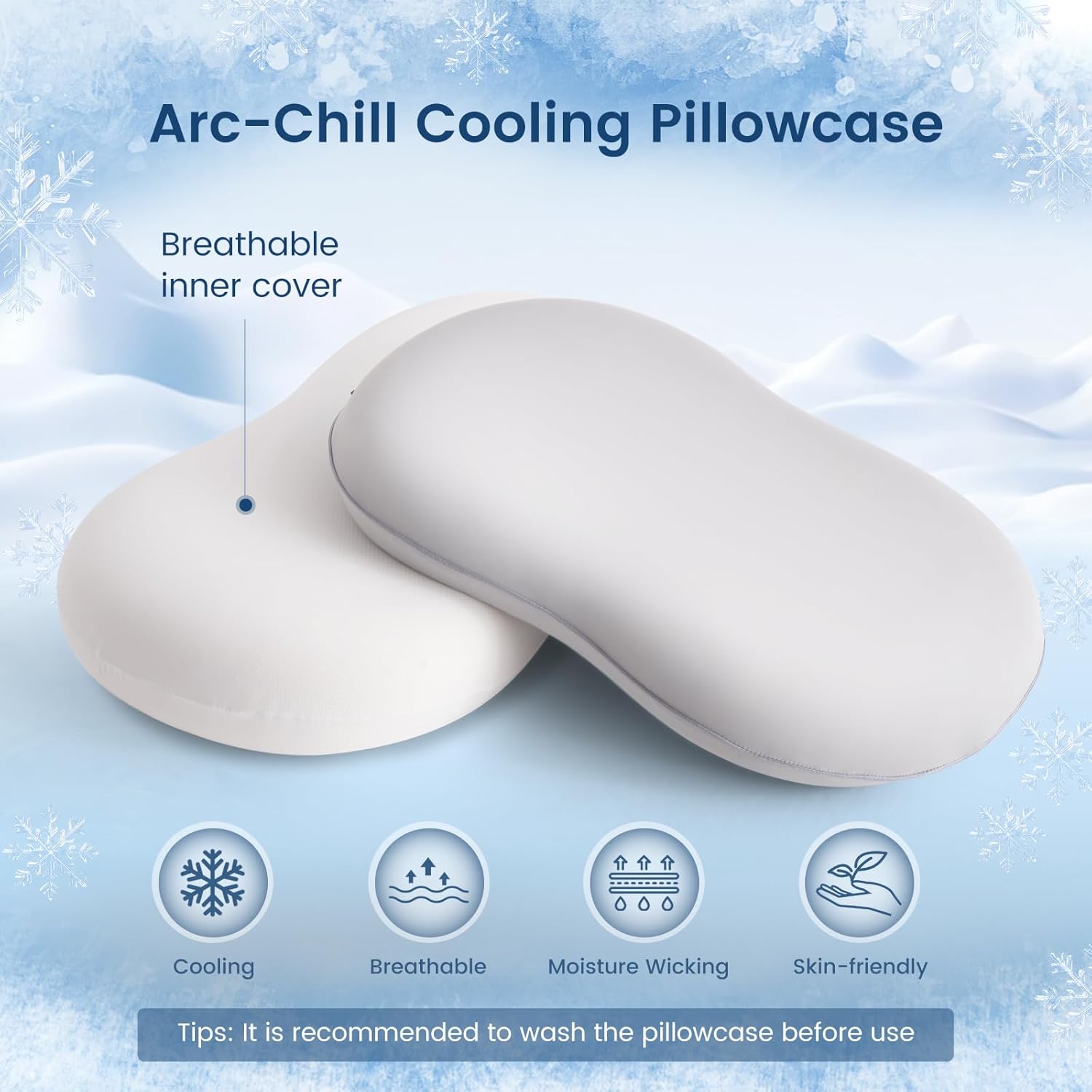 Elegear Cooling Pillow for Neck Pain Relief