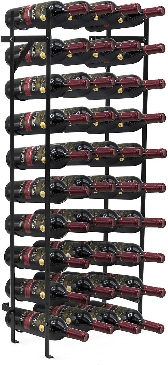 Sorbus Wine Rack Floor Stand Holds 40 Bottles