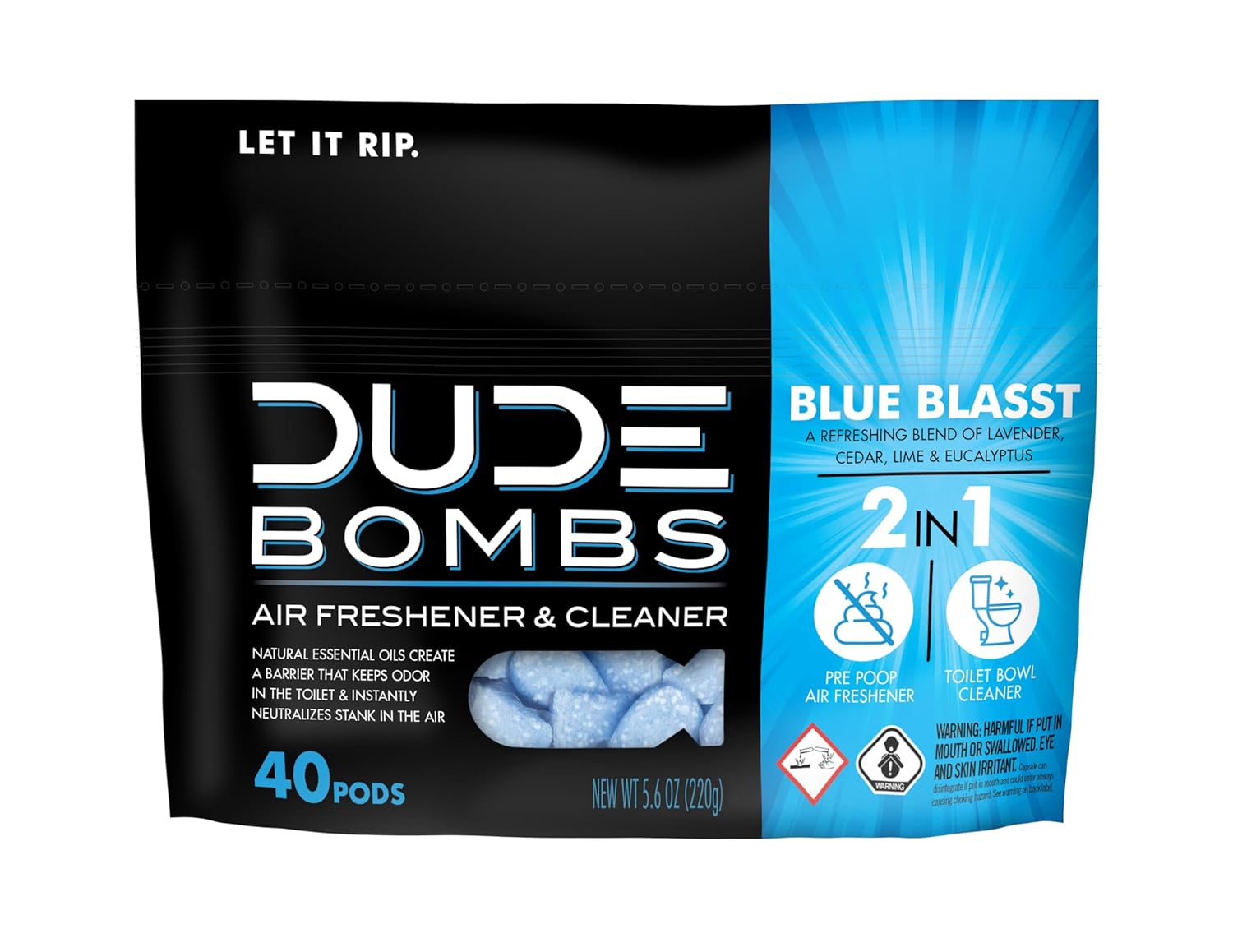 DUDE Bombs - Toilet Stank Eliminator 40 Pods