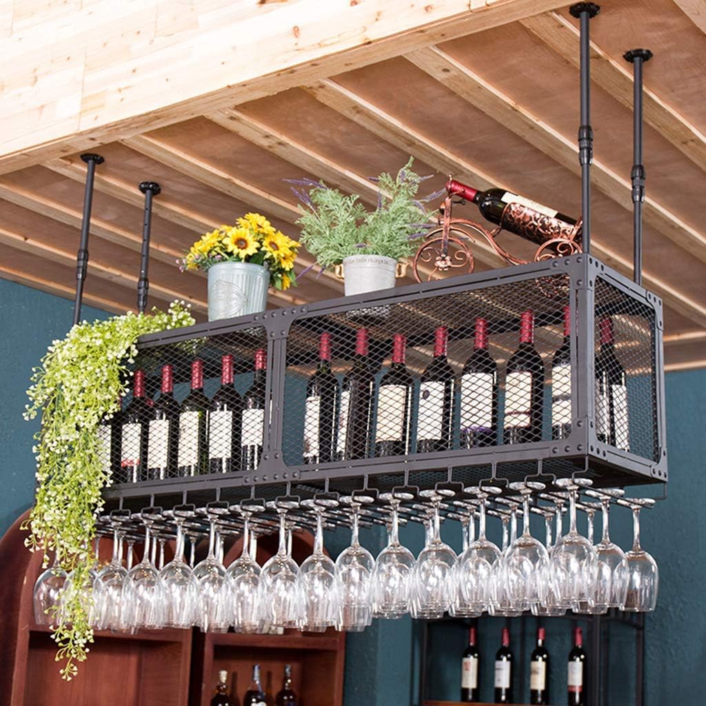SDdPulse Wine Glass Rack with Adjustable Hanger and Modern Design