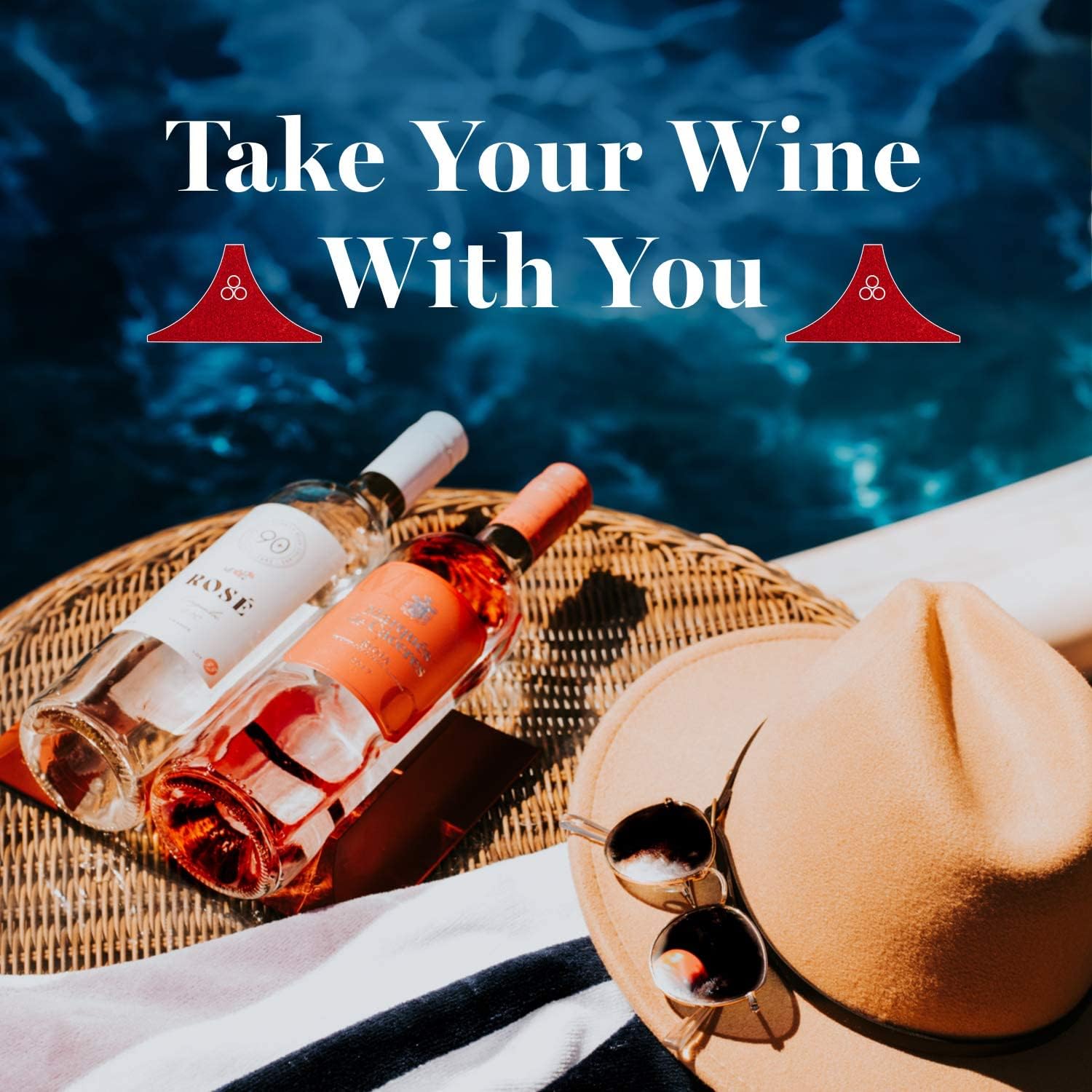 Tiny Elegant Flexible Wine Rack - Romantic Red