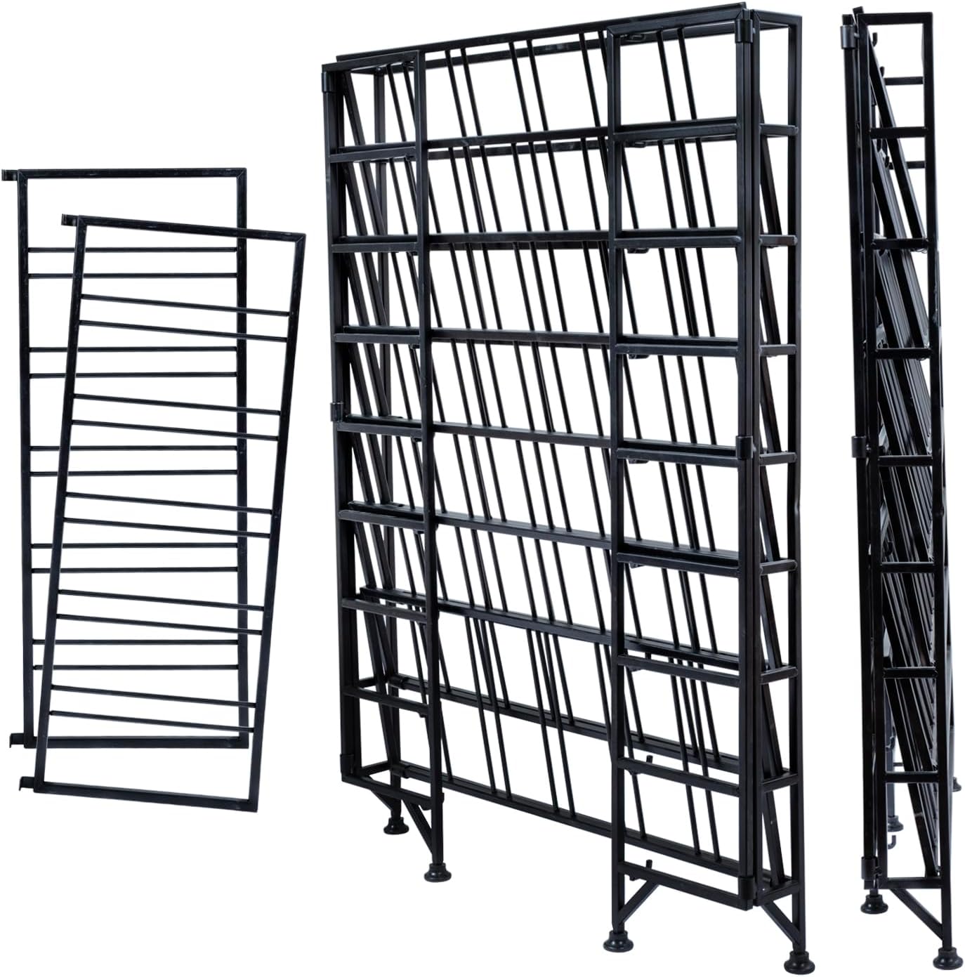 MyGift Black Metal Wine Rack with 9 Tiers - 54 Bottle Capacity