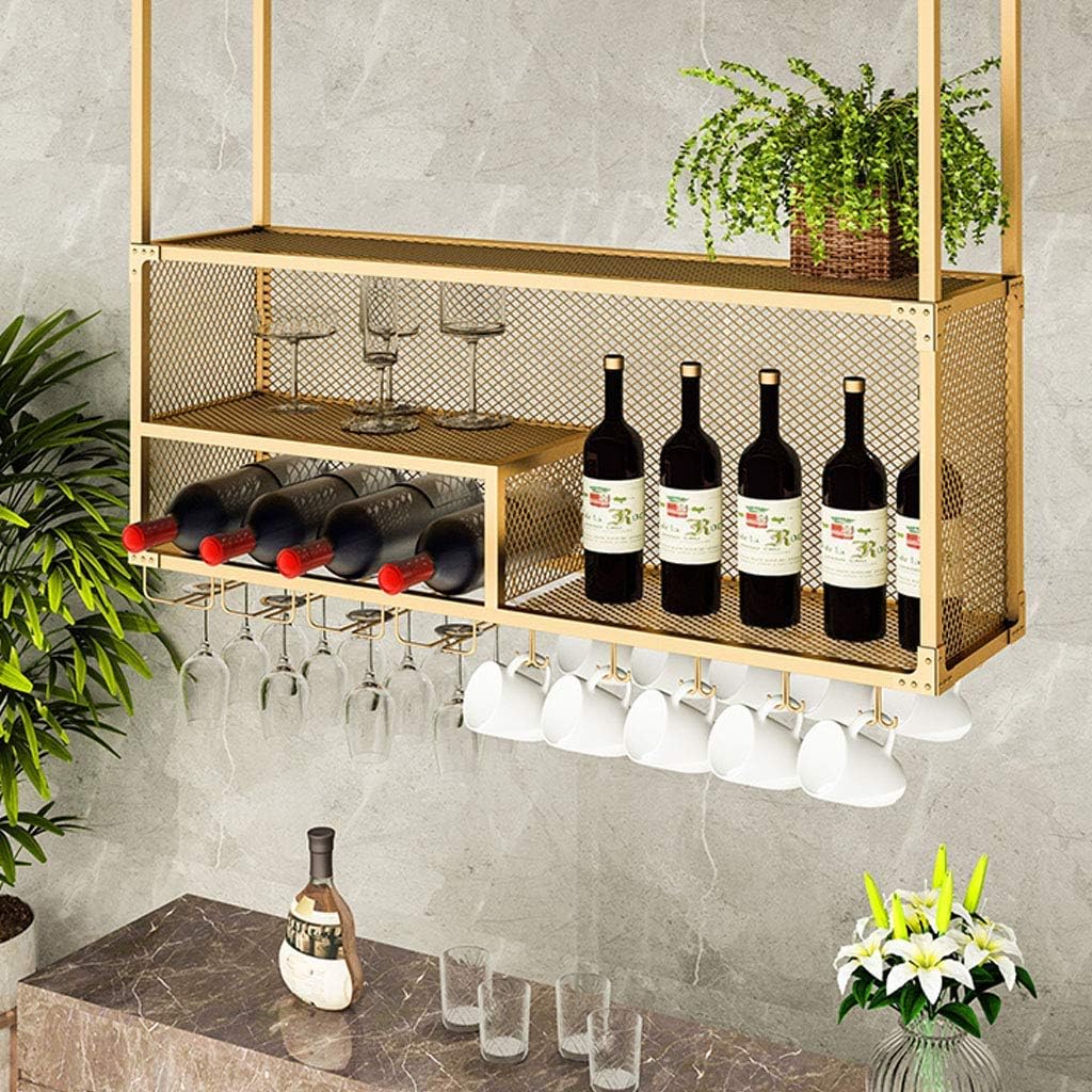 Wine Glass Holder with Metal Frame 80x30cm