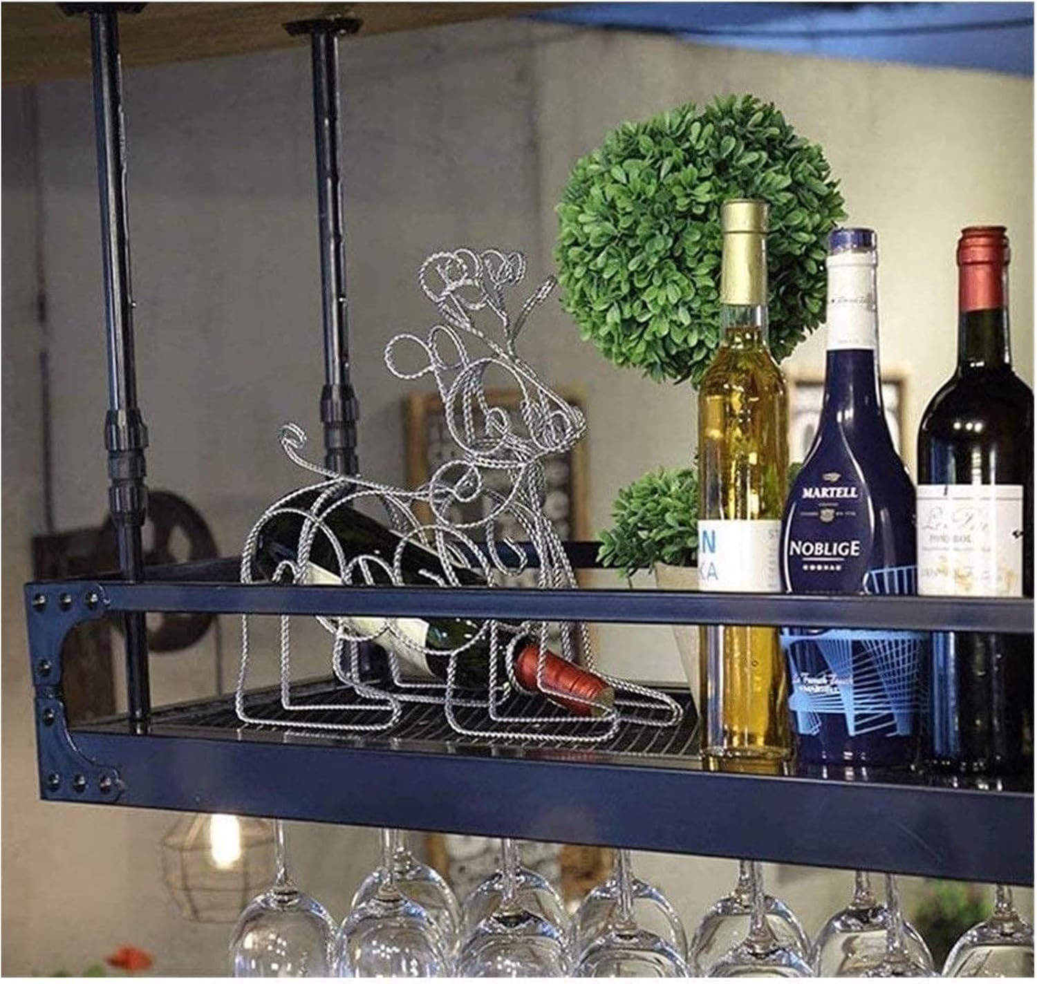 ALDEPO Dolphin Waves Wine Rack Ceiling Holder