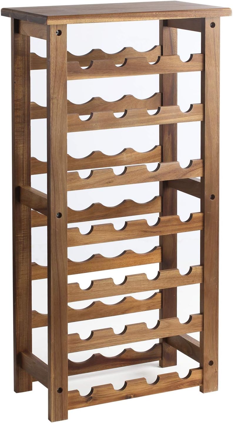 Everous 7-Tire Free Standing Wine Rack 28 Bottles Holder