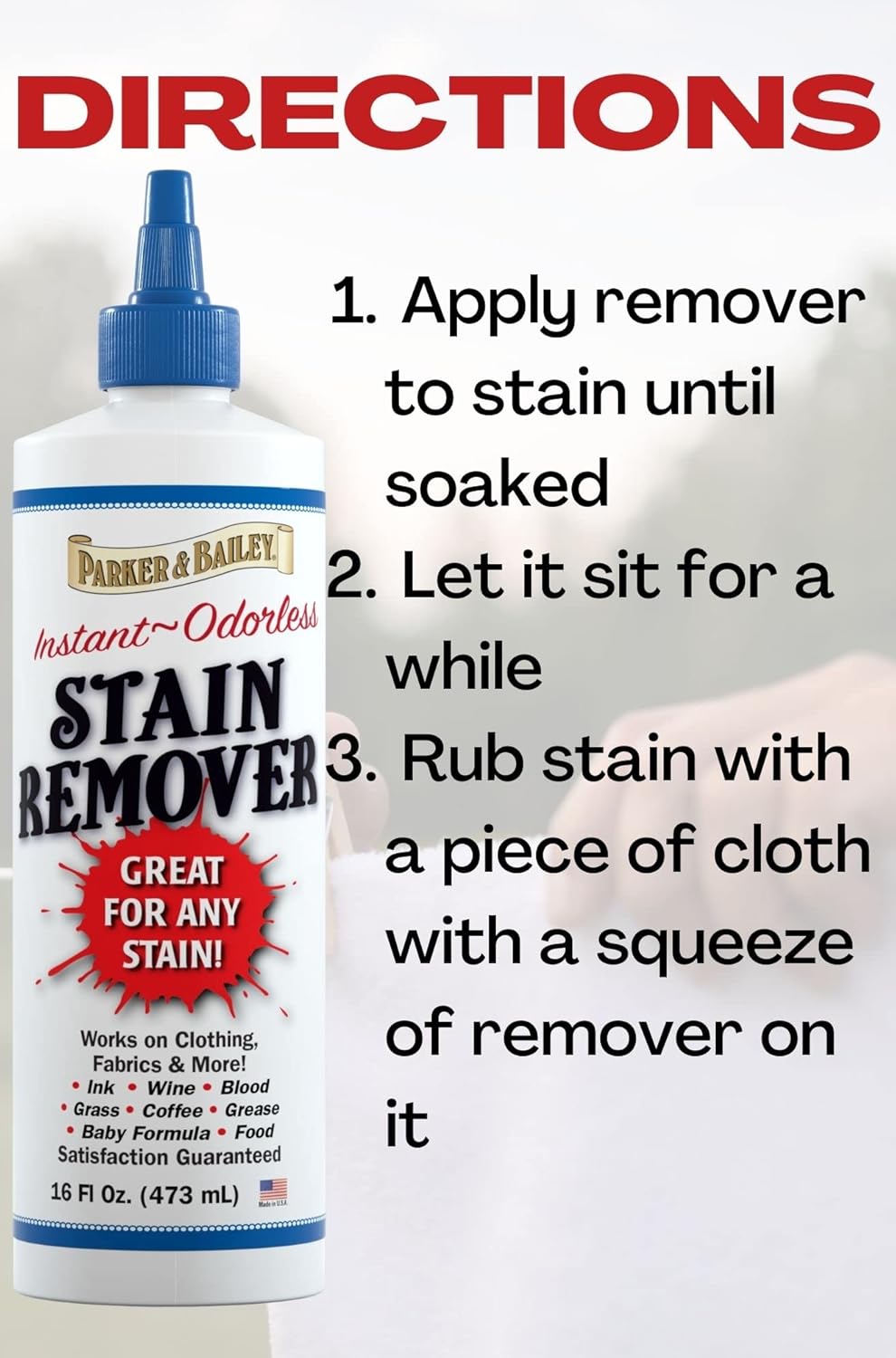 Parker and Bailey Blood Stain Remover 16oz