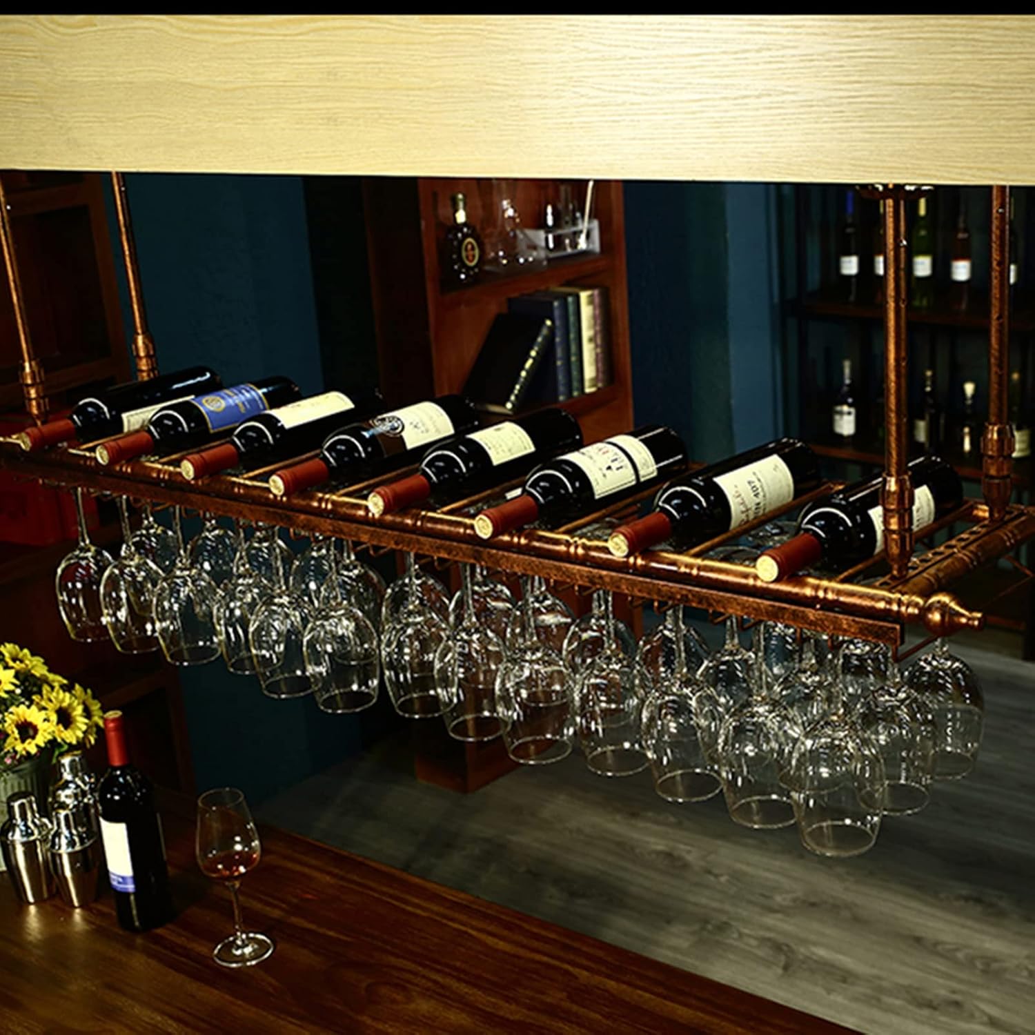 Suuim Adjustable Height Wine Rack Holder