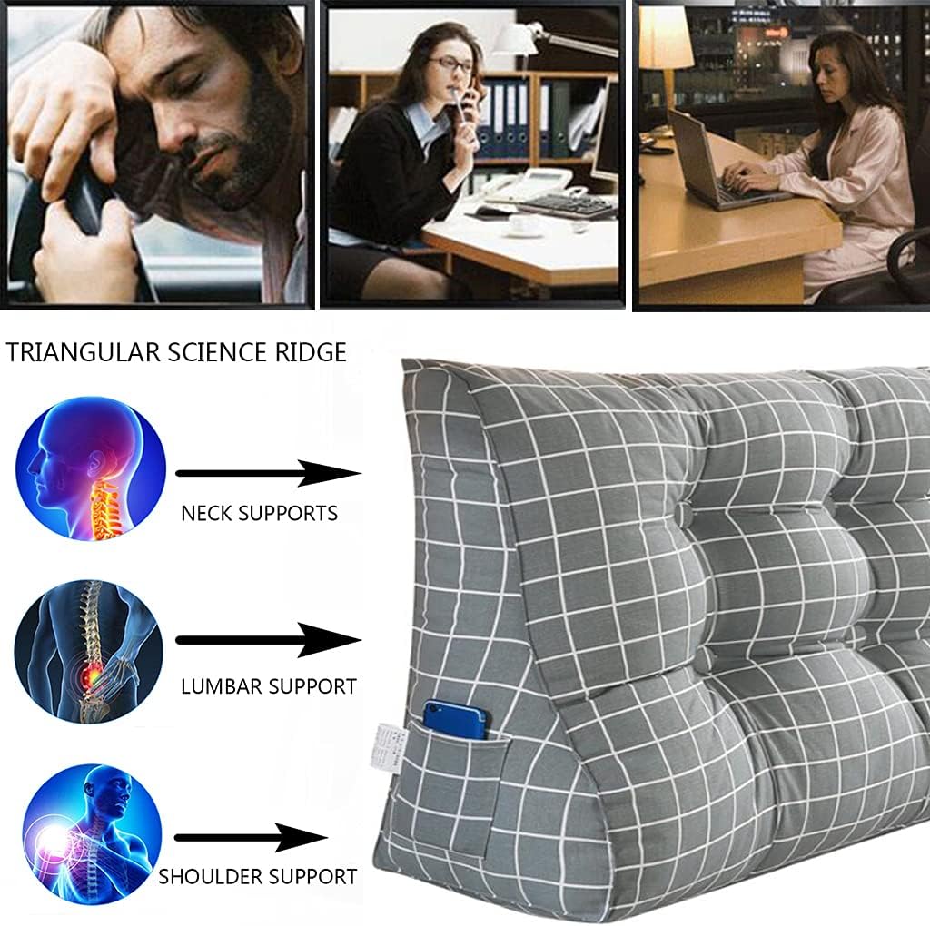 ZZYK Triangular Reading Pillow with Washable Cover