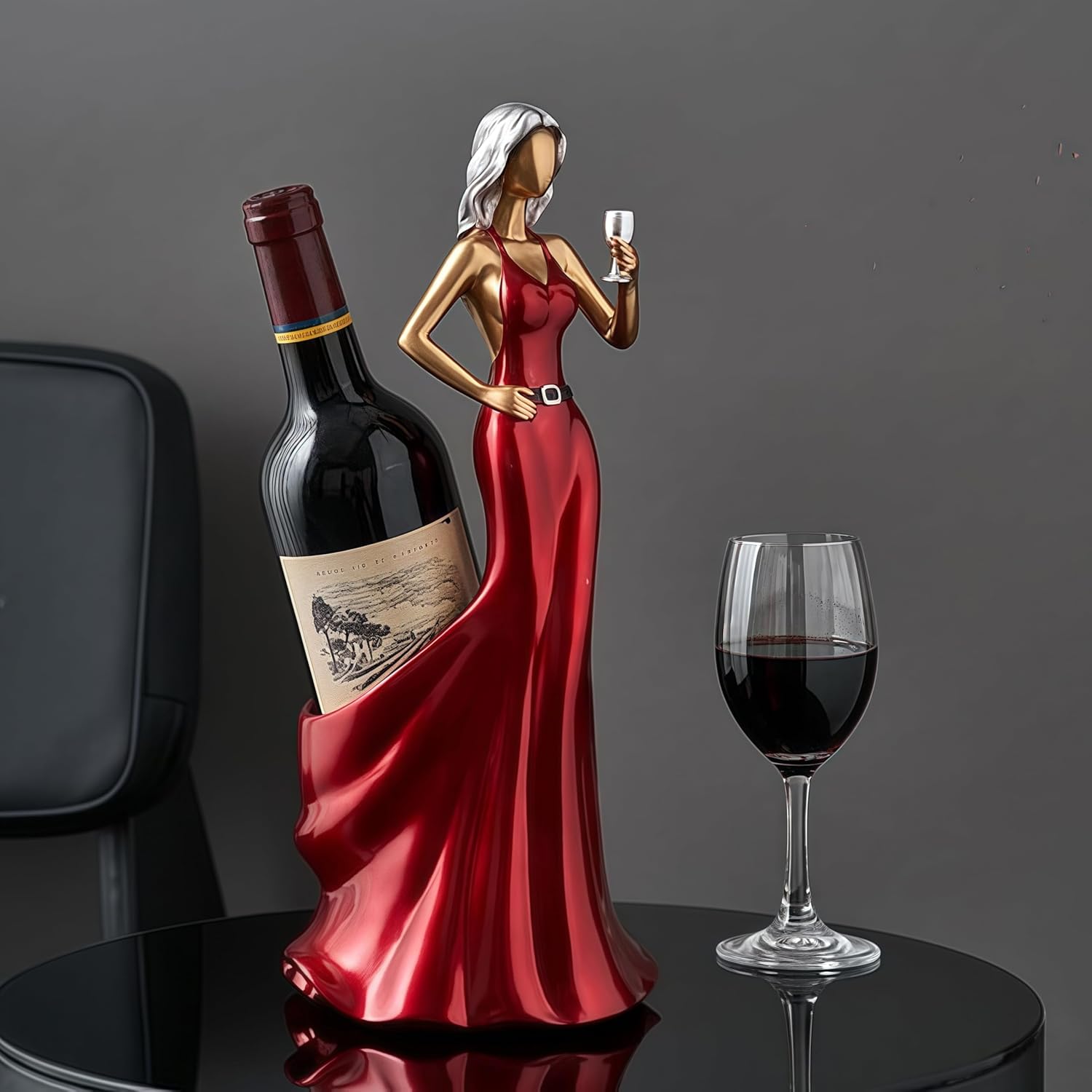 Elegant Single Wine Bottle Holder for Home Decor