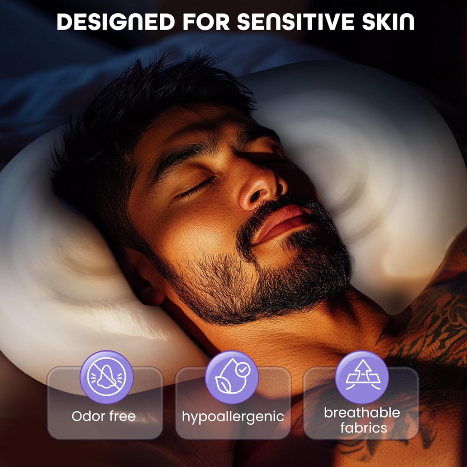 SleepLab Patented Atmos Cervical Pillow for Neck Pain Relief