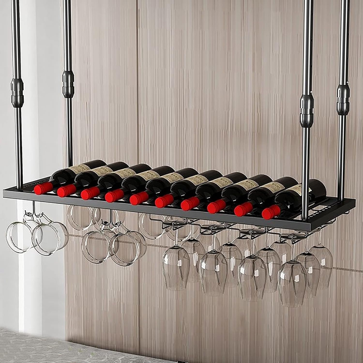 Suuim Wine Rack with Adjustable Height
