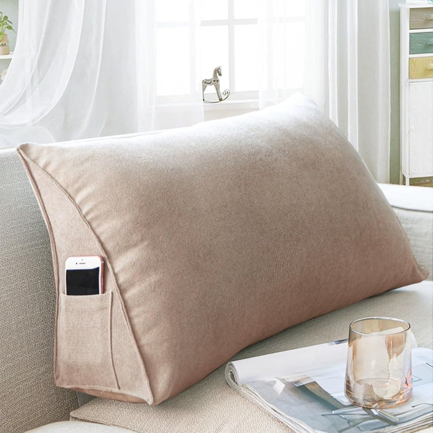 Yonwait Wedge Pillow Headboard Reading Support Pillow 1