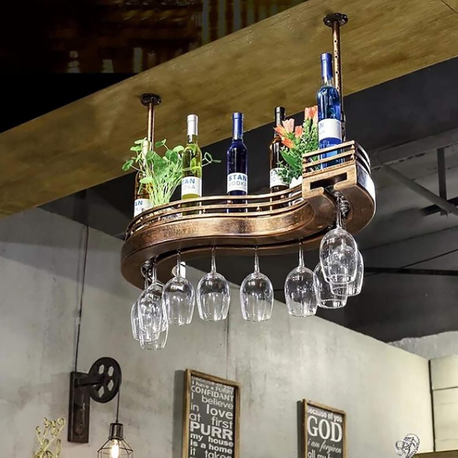 SDdPulse Wall-Mounted Wine Racks 60cm