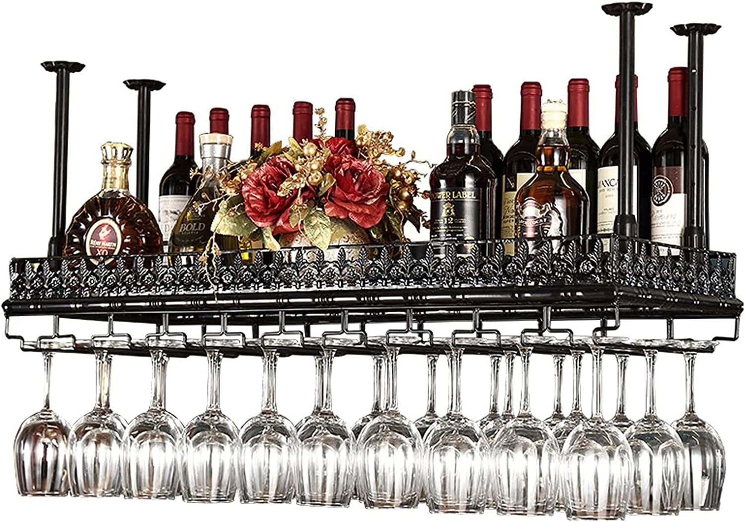 ALDEPO Multi-Function Wine Glass Holder Rack