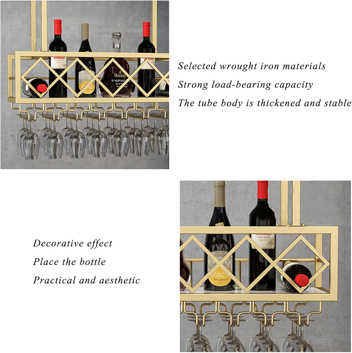 GoodBZ 2-in-1 Heavy Duty Wine Rack