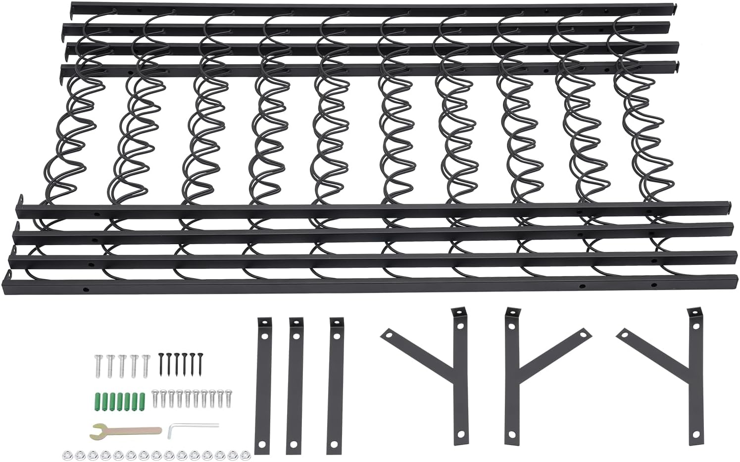 Xuthusman Freestanding Wine Rack 10-Tier Steel Black