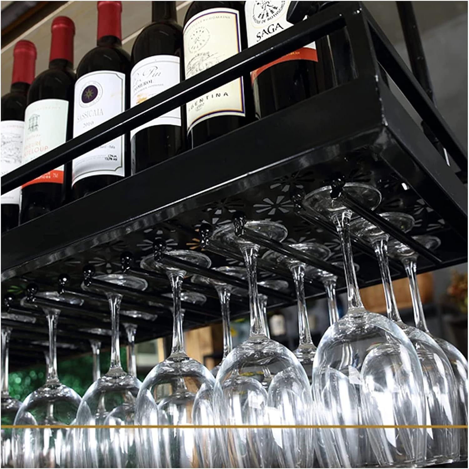 ALDEPO Multi-Function Wine Glass Holder Rack