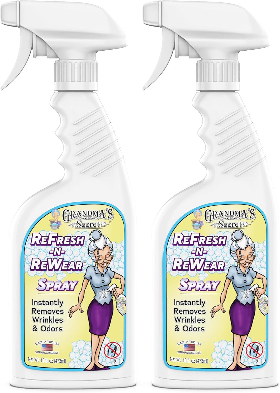 Grandmas Secret Refresh N ReWear Spray - 2 Pack